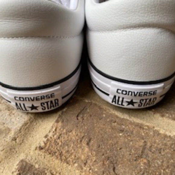 Converse white LEATHER men's sneaker 9.5 - Picture 2 of 6
